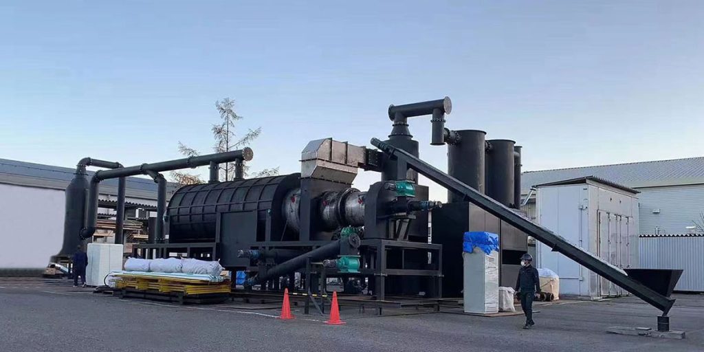 Sewage Sludge Carbonization for Biochar Conversion 3 Biomass Carbonization Machine