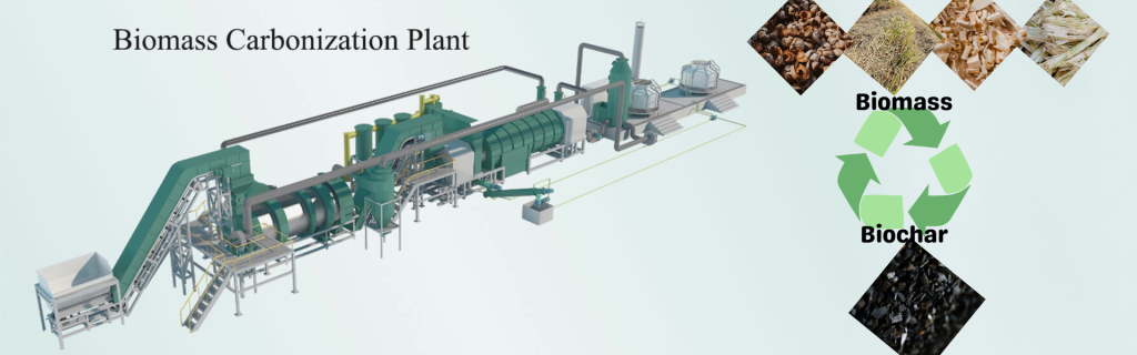 Municipal Solid Waste to Energy by Pyrolysis Technology 2 Biomass Carbonization Plant