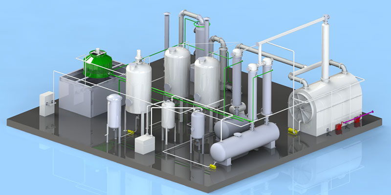 Pyrolysis Oil Distillation Plant