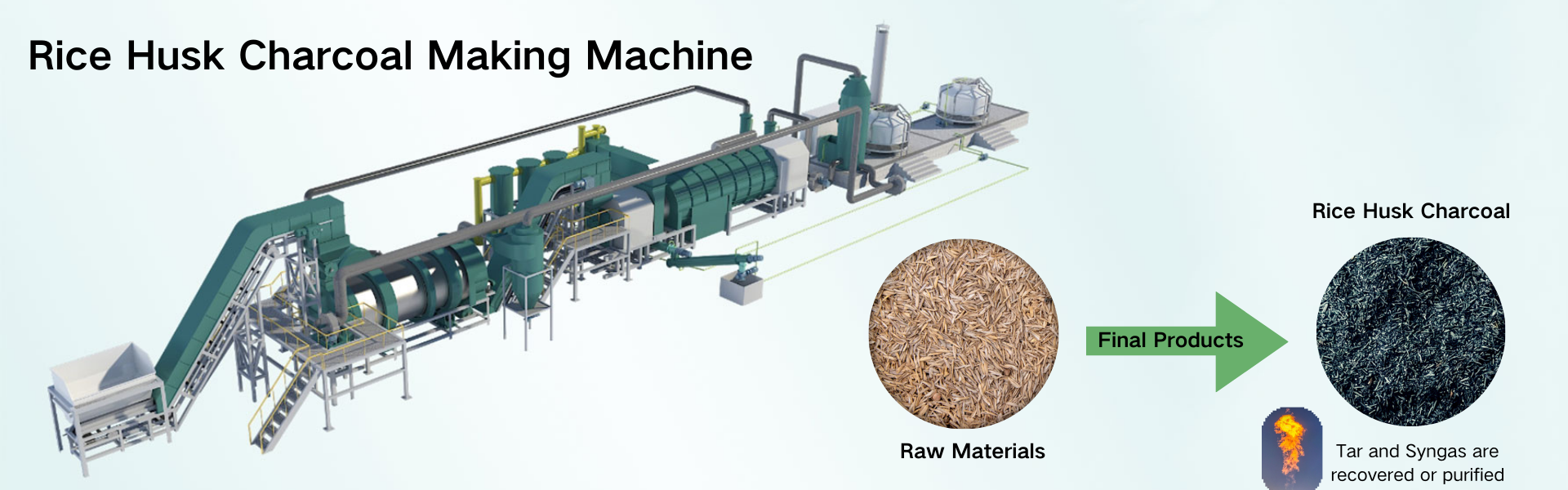 Rice Husk Charcoal Making Machine