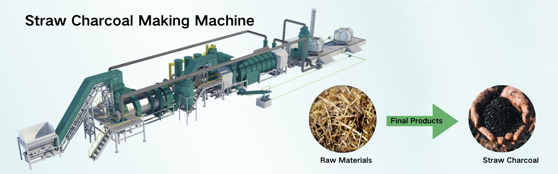Straw Charcoal Making Machine