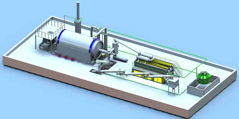 Plastic Pyrolysis Plant 6 Tyre Pyrolysis Plant