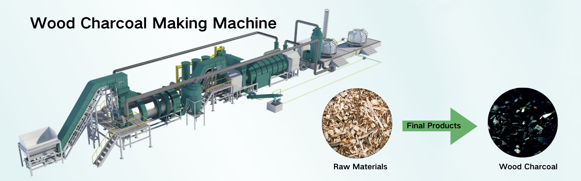 Wood Charcoal Making Machine