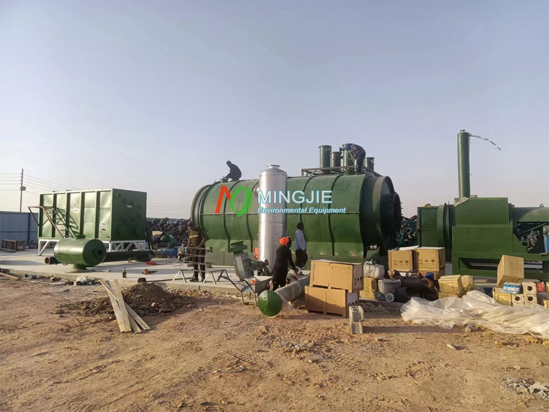 Tyre to Diesel Recycling Plant 1 Pyrolysis Plant for Sale to Iraq