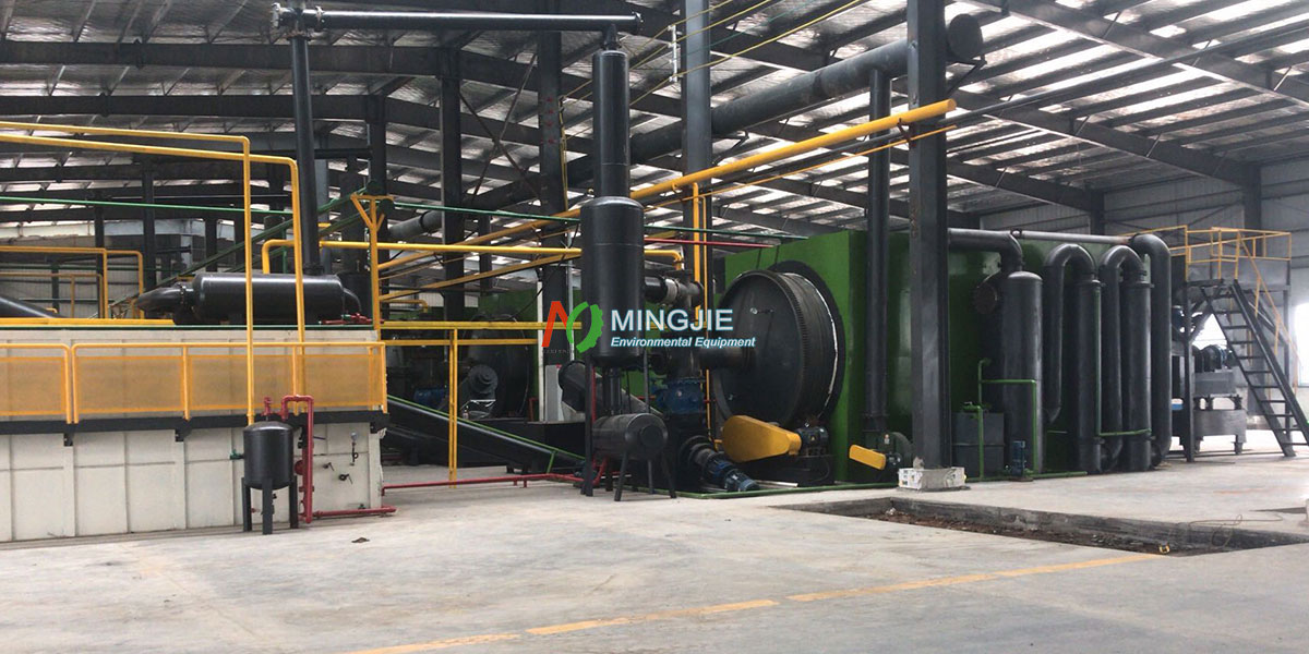 Semi-continuous Tire Pyrolysis Plant