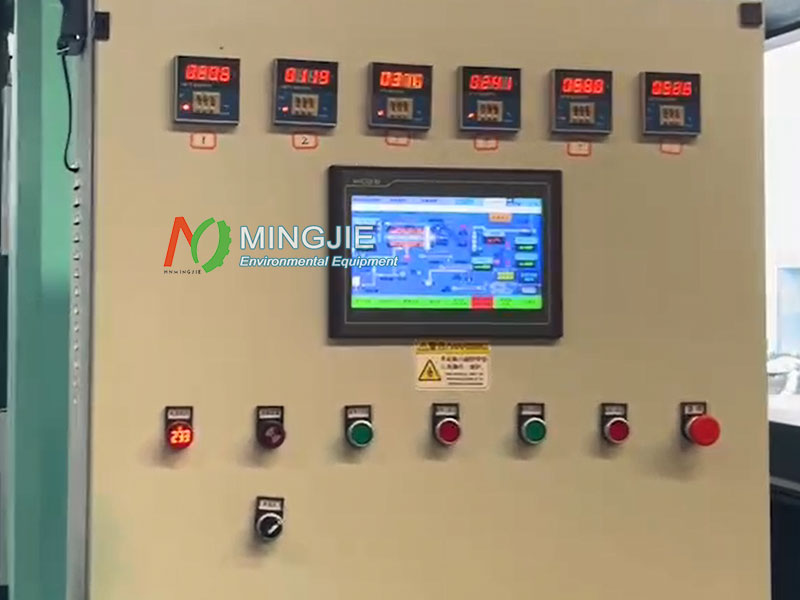 What is the Biomass Charcoal Making Machine 8 PLC System