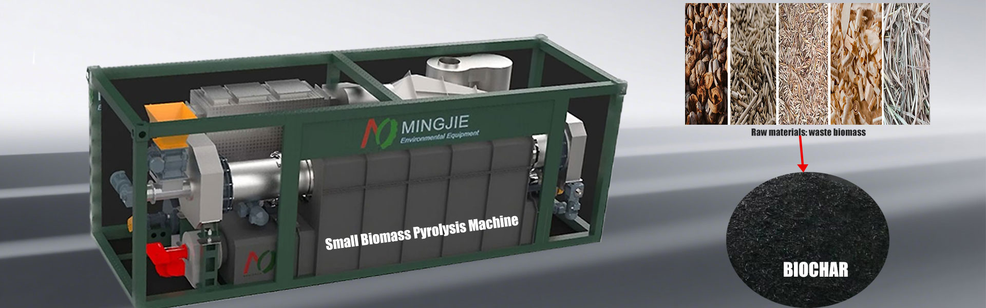Small Biomass Pyrolysis Machine