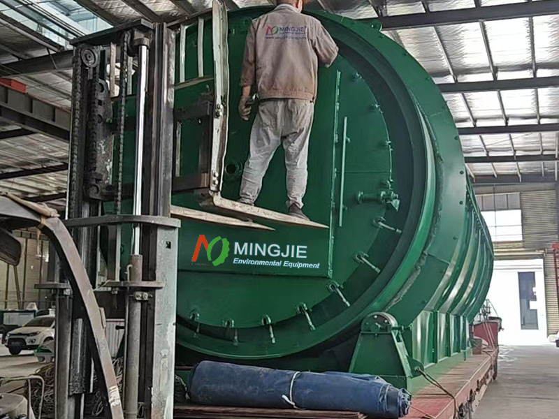 MJ-15 Waste Pyrolysis Plant for Sale to Poland 4 Batch Pyrolysis Plant