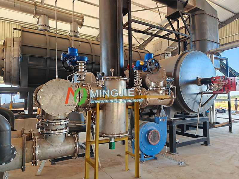 Charcoal Making Equipment for Waste Biomass Recycling 8 Pyrolysis Reactor System