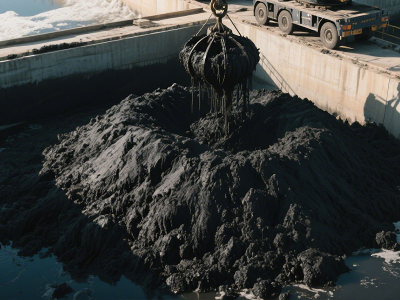 Sludge Pyrolysis Treatment by Biomass Pyrolysis Equipment 1 Sludge Treatment