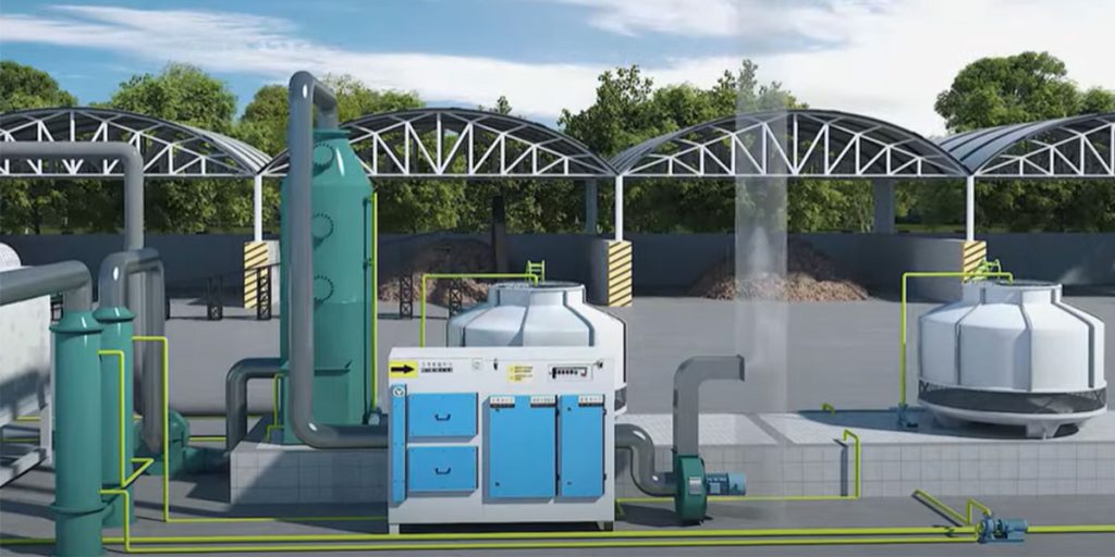 High Efficiency Charcoal Production Machine 4 Tail Gas Treatment Device