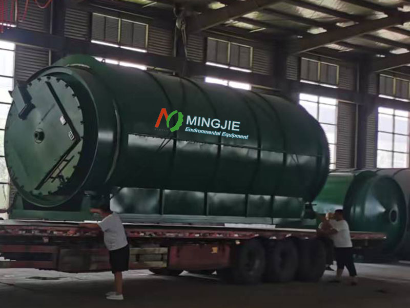 MJ-15 Waste Pyrolysis Plant for Sale to Poland 2 Tyre Pyrolysis Plant