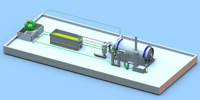 Tire To Oil Pyrolysis Plant 2 Batch Tire to Oil Pyrolysis Plant