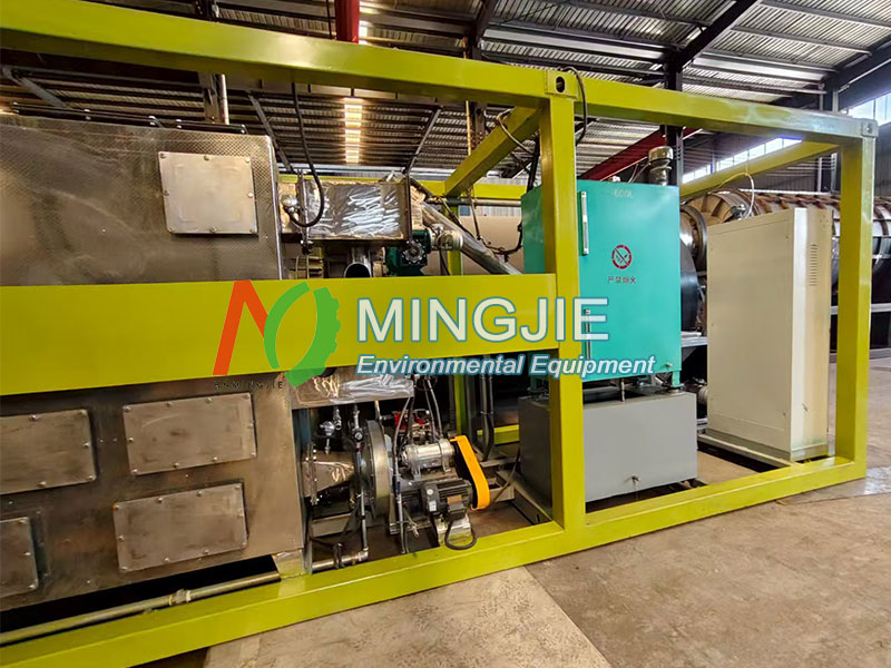 MJT-100 Small Scale Biochar Production Equipmet for Sale to Chile 1 Biomass Prolysis Machine