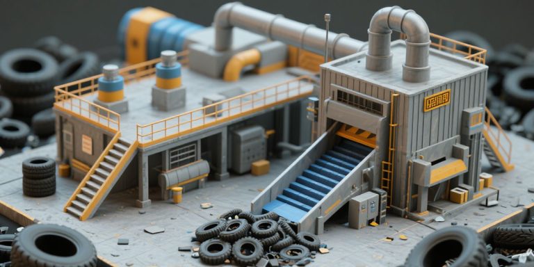 Scrap Tyre Recycling Plant