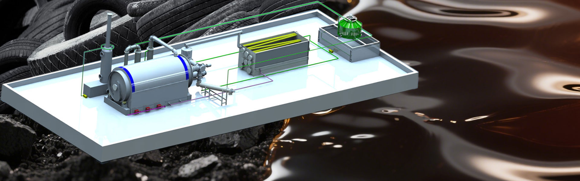 Tire To Oil Pyrolysis Plant