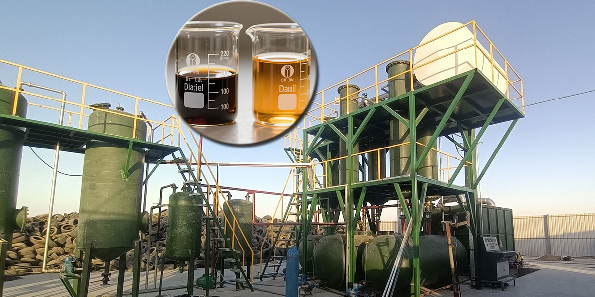 Tyre Pyrolysis Oil To Diesel Equipment