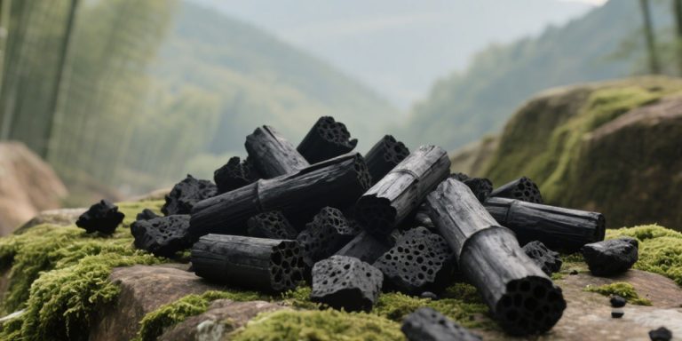 Bamboo Biochar Making