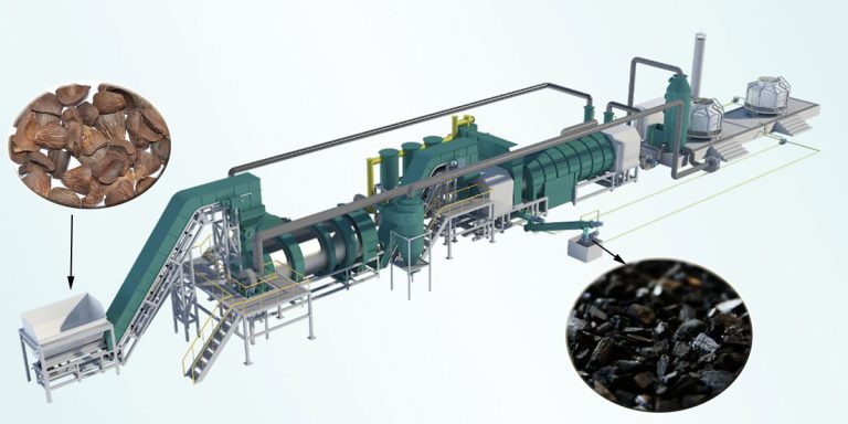 Palm Kernel Shell Biochar Making Machine
