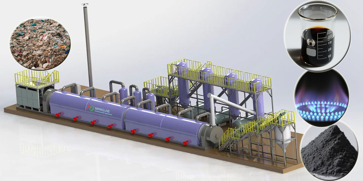 Plastic Energy Pyrolysis from Waste to Fuel Oil