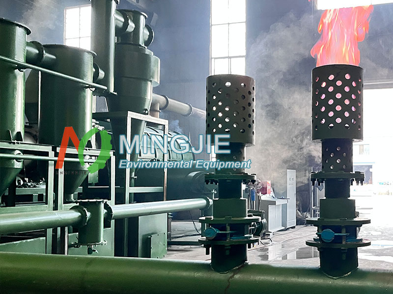 Pyrolysis of Wood Chips Converts Waste into Biochar 3 Syngas