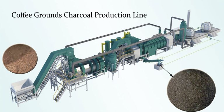 Coffee Grounds Charcoal Production Line