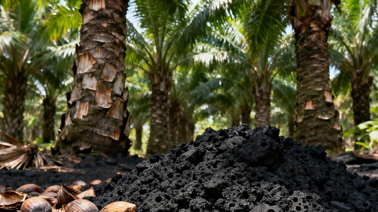 Palm Kernel Shell Biochar Production