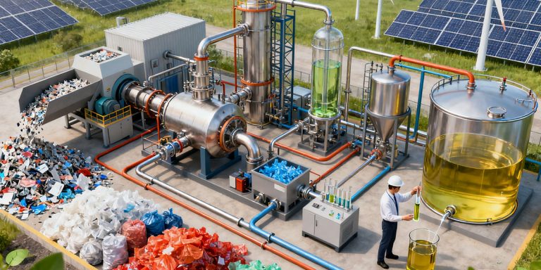 Plastic Pyrolysis Into Diesel