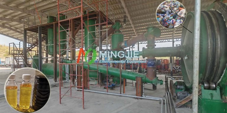 Pyrolysis of Plastic to Diesel Plant