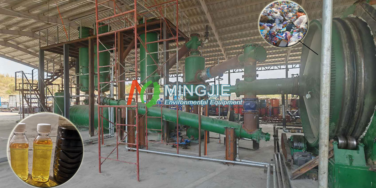 Pyrolysis of Plastic to Diesel Plant