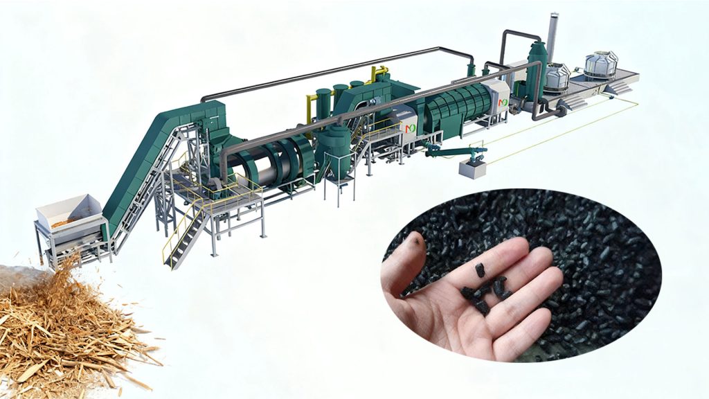 Straw Biochar Production Equipment 1 Bio Char Making Machine