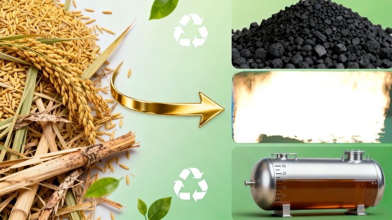 Biomass Waste Disposal by Pyrolysis Carbonization