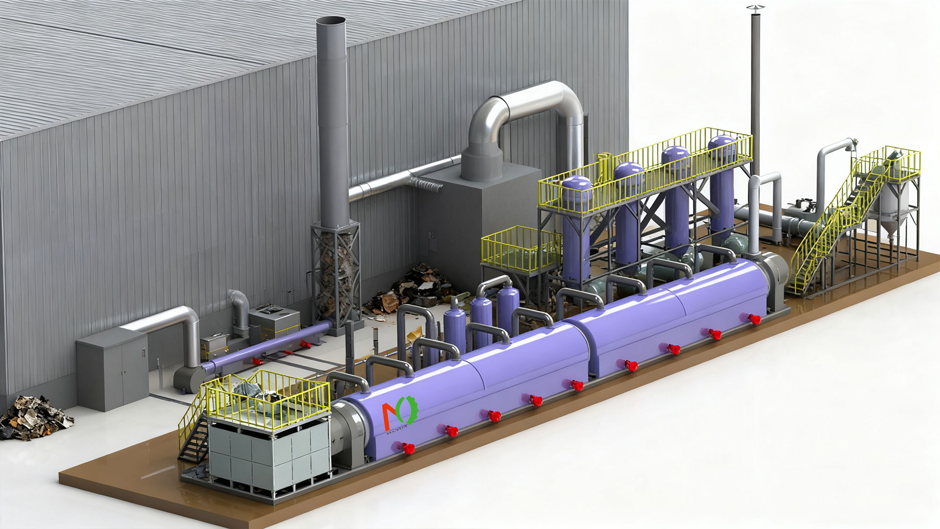 Pyrolysis Waste to Energy Plant