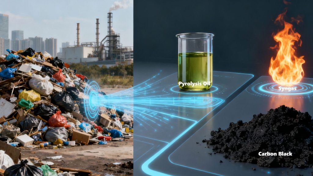 Pyrolysis for Solid Waste Treatment Reduces Carbon Footprint 1 Turning Trash into Treasure