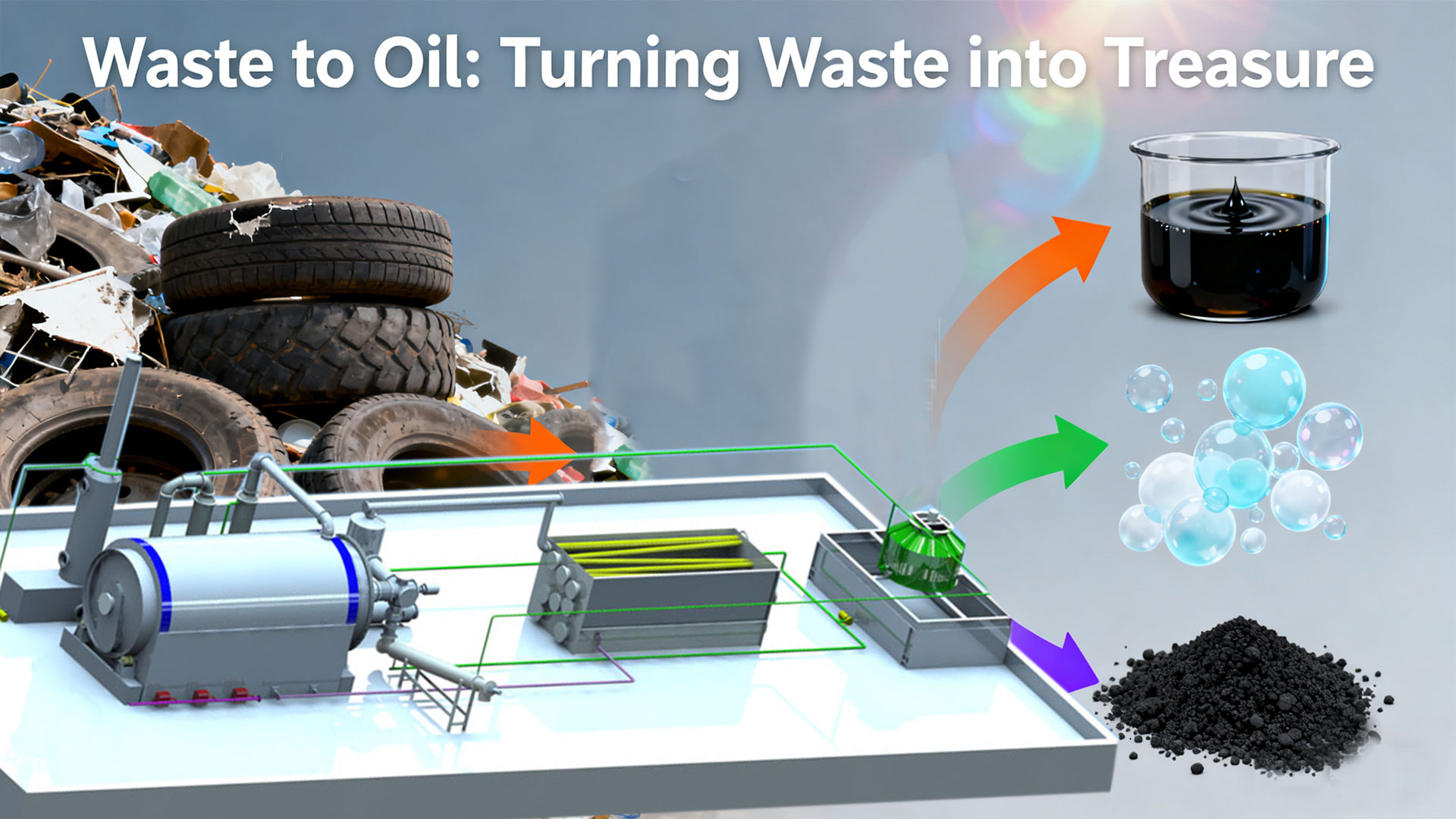 Waste to Oil Machine