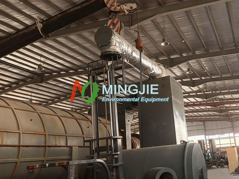 Installation of MJT-2000 Biochar Machine in Saudi Arabia 3 Installation of Biochar Machine