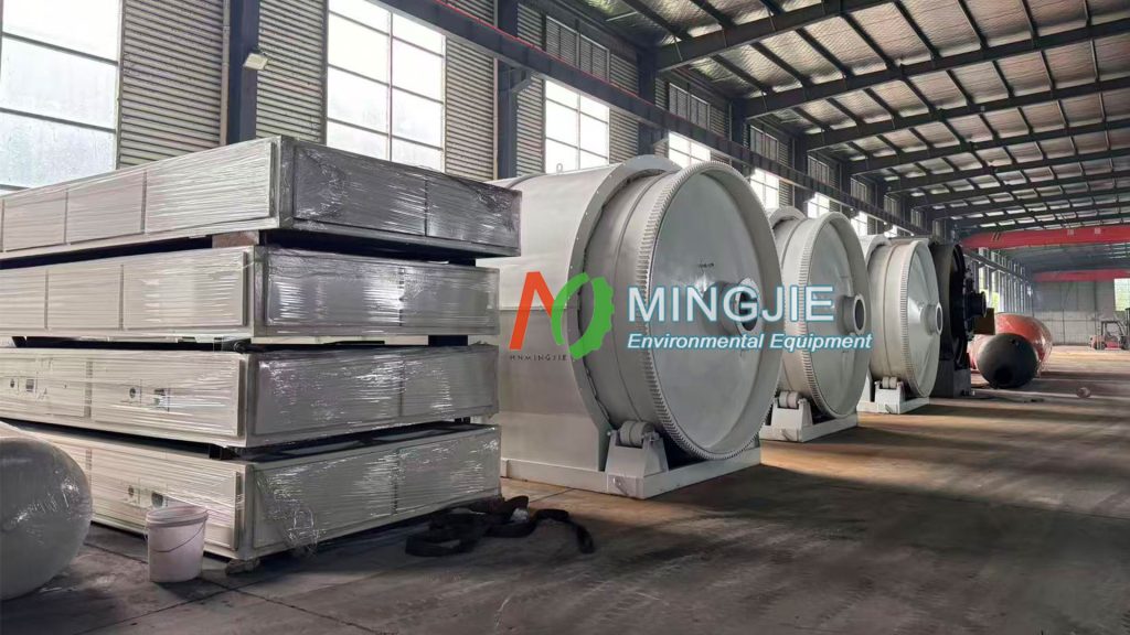 Shipment Update: 4 Sets MJ-15 Pyrolysis Equipments Shipped to Argentina 3 4 Sets Pyrolysis Equipments