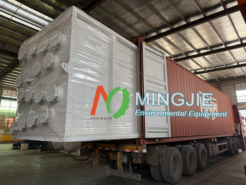 MJ-15 Pyrolysis Plant for Sale to Argentina 4 Condensing System