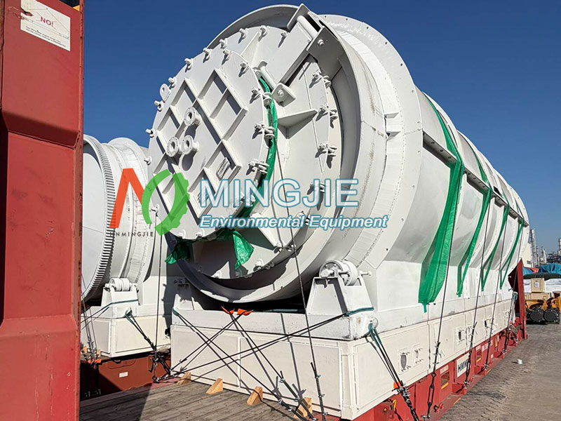 Shipment Update: 4 Sets MJ-15 Pyrolysis Equipments Shipped to Argentina 1 MJ-15 Pyrolysis Equipments
