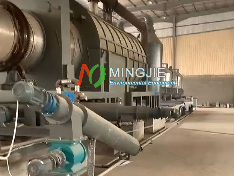 MJT-2000 Sawdust Biochar Machine Running 3 MJT-2000 Sawdust Biochar Machine