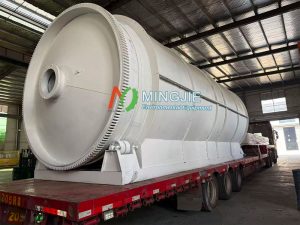 MJ-15 Pyrolysis Plant for Sale to Argentina 3 Rotary Pyrolysis Reactor