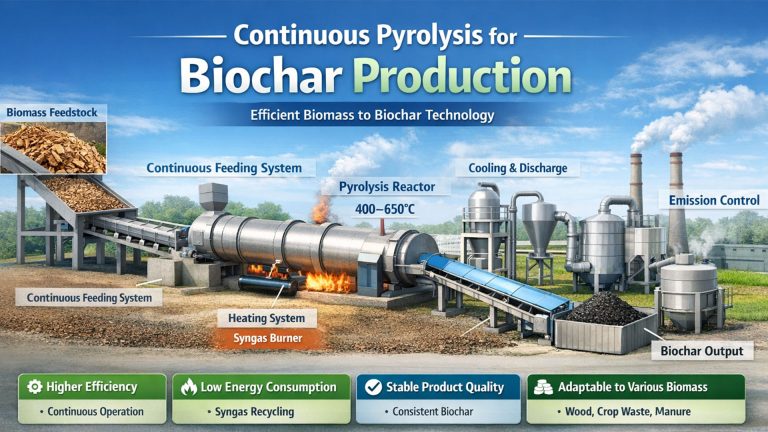 Continuous Pyrolysis for Biochar Production