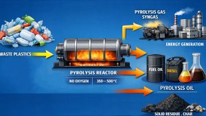 Pyrolysis Of Waste Plastics Into Fuels