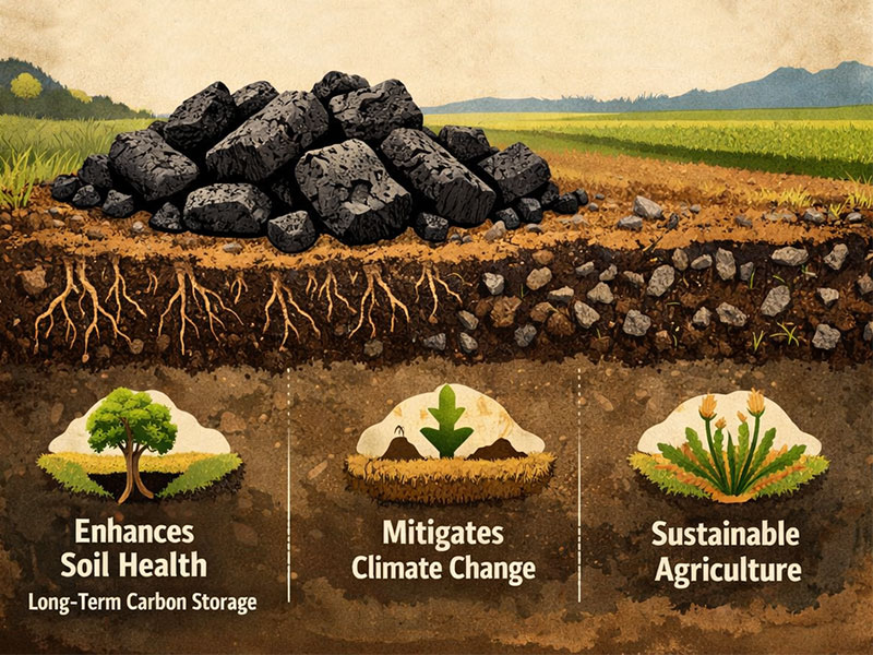 Why is Biomass Pyrolysis Technology the Most Mainstream Method for Biochar Production? 3 Biochar Advantage