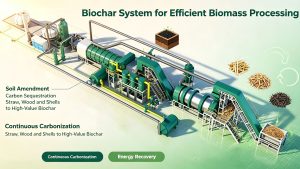Biochar System for Efficient Biomass Processing