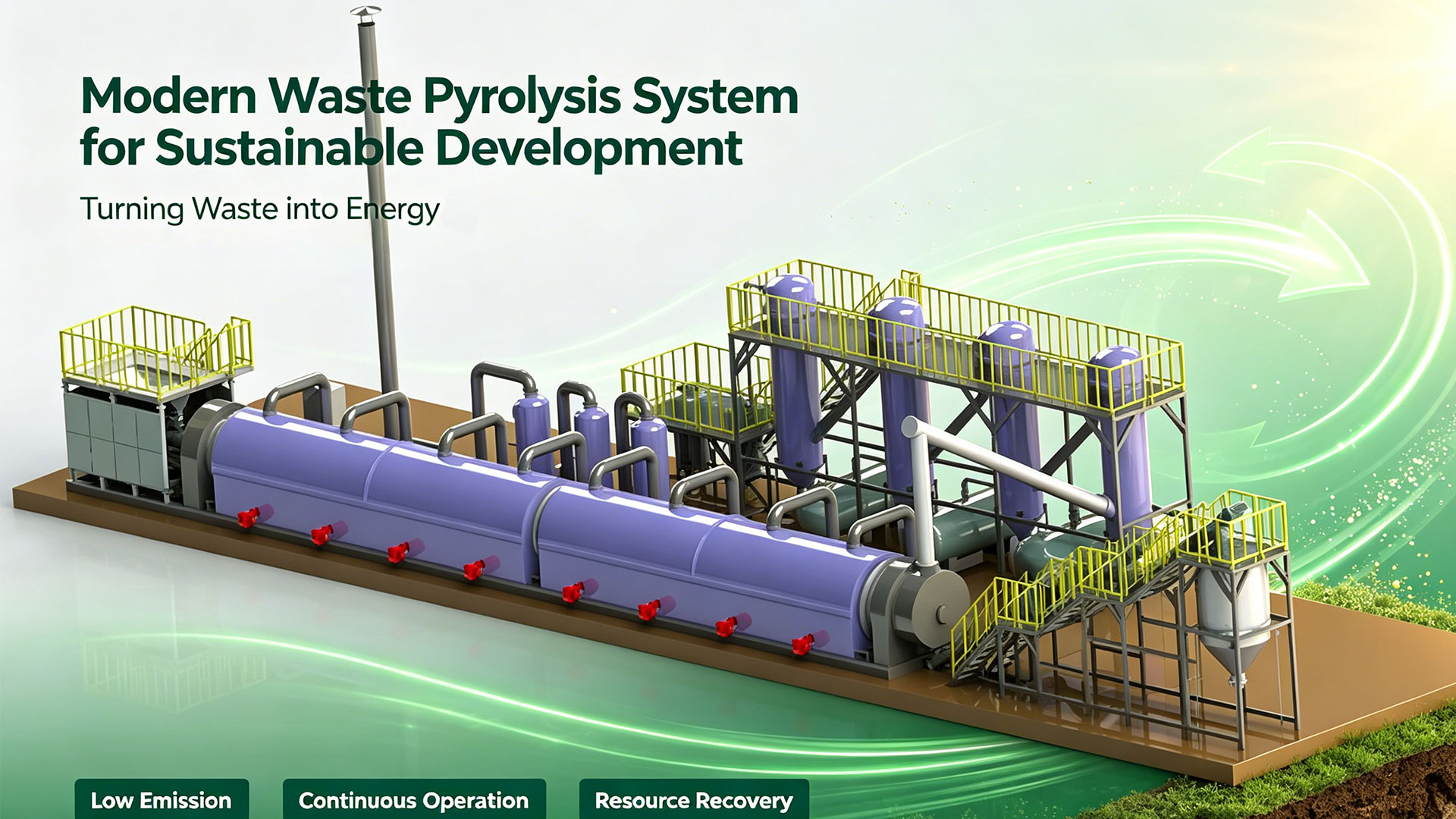 Modern Waste Pyrolysis System for Sustainable Development