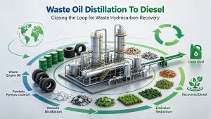 Waste Oil Distillation To Diesel