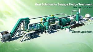 Best Solution for Sewage Sludge Treatment - Biochar Equipment