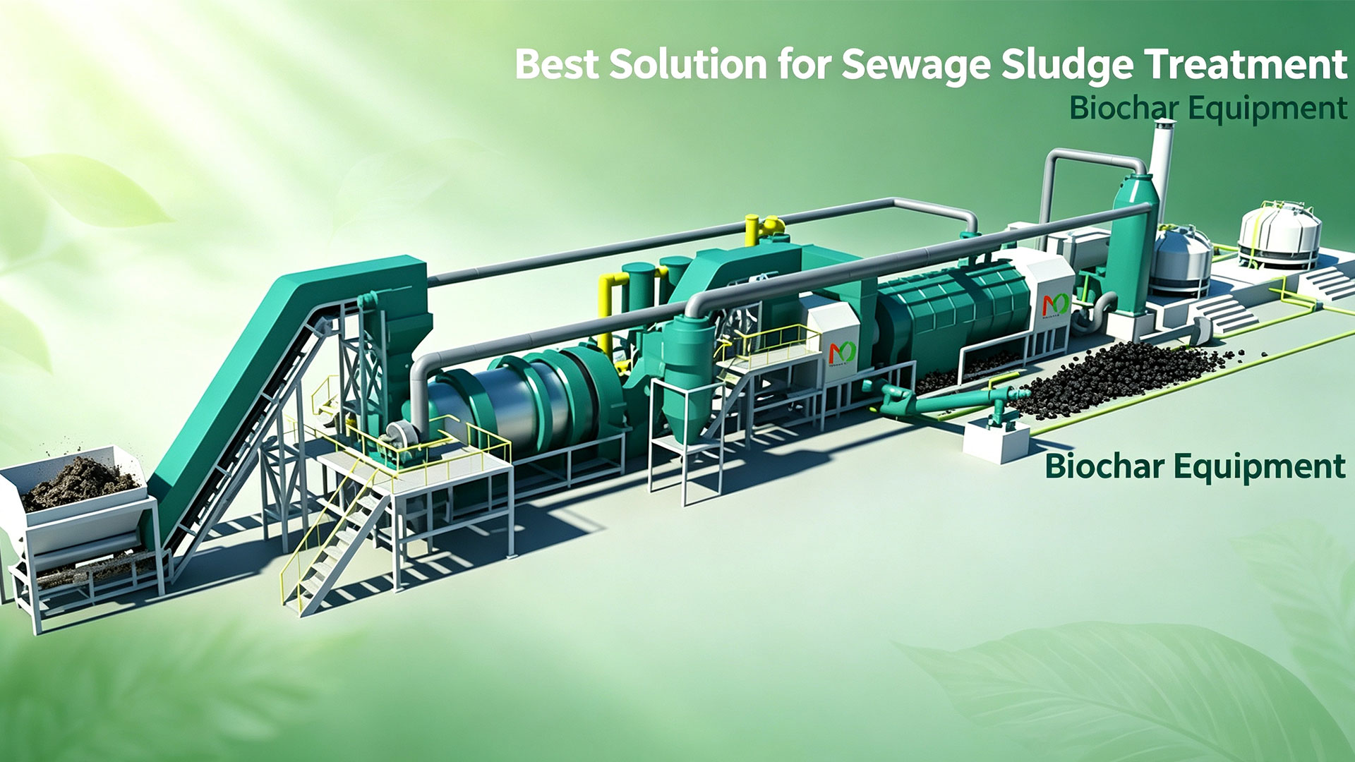 Best Solution for Sewage Sludge Treatment - Biochar Equipment