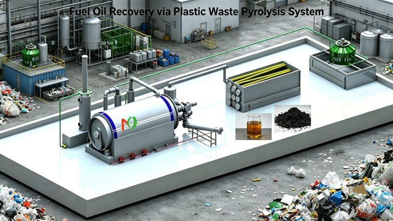 Fuel Oil Recovery via Plastic Waste Pyrolysis System